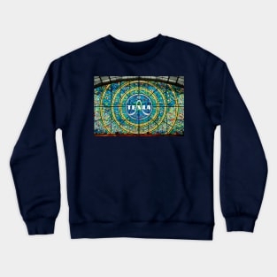 Tesla Radio stained glass window - Prague Crewneck Sweatshirt